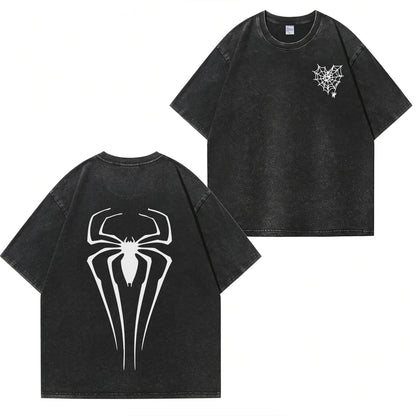 Spider Graphic Washed T-Shirt PT366