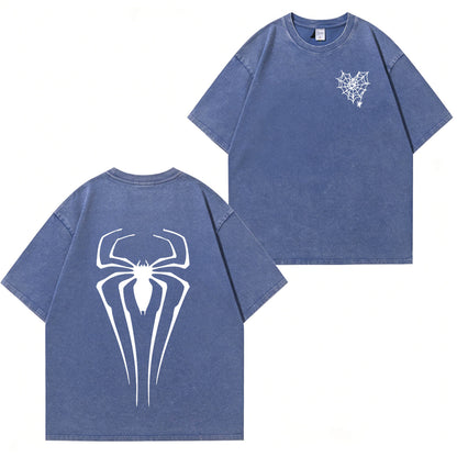 Spider Graphic Washed T-Shirt PT366