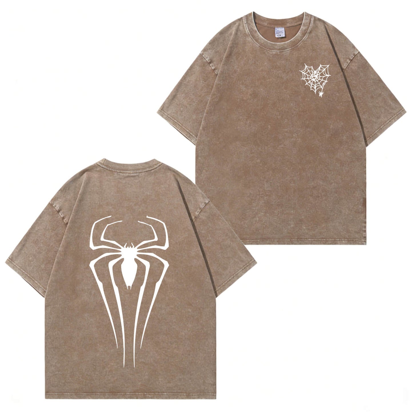 Spider Graphic Washed T-Shirt PT366