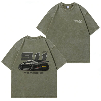Boldoodle 911 GT3 Racing Washed T-Shirt PT466