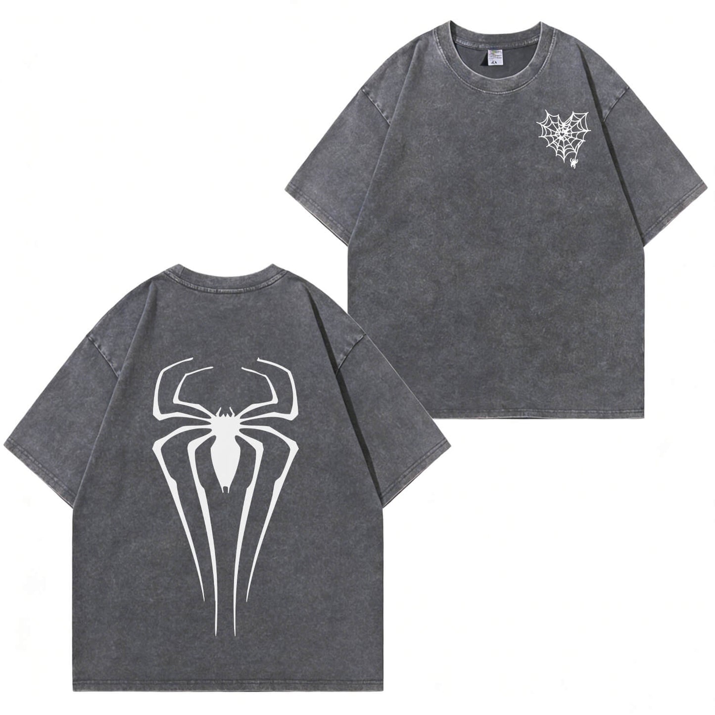 Spider Graphic Washed T-Shirt PT366