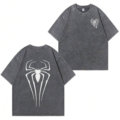 Spider Graphic Washed T-Shirt PT366