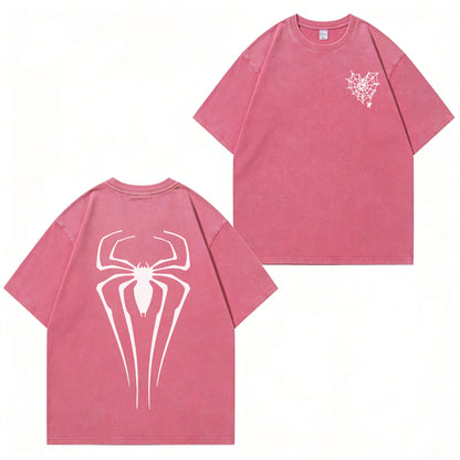 Spider Graphic Washed T-Shirt PT366