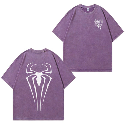 Spider Graphic Washed T-Shirt PT366
