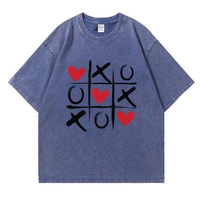 Love Chess Washed T-Shirt PT372