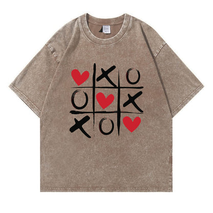 Love Chess Washed T-Shirt PT372