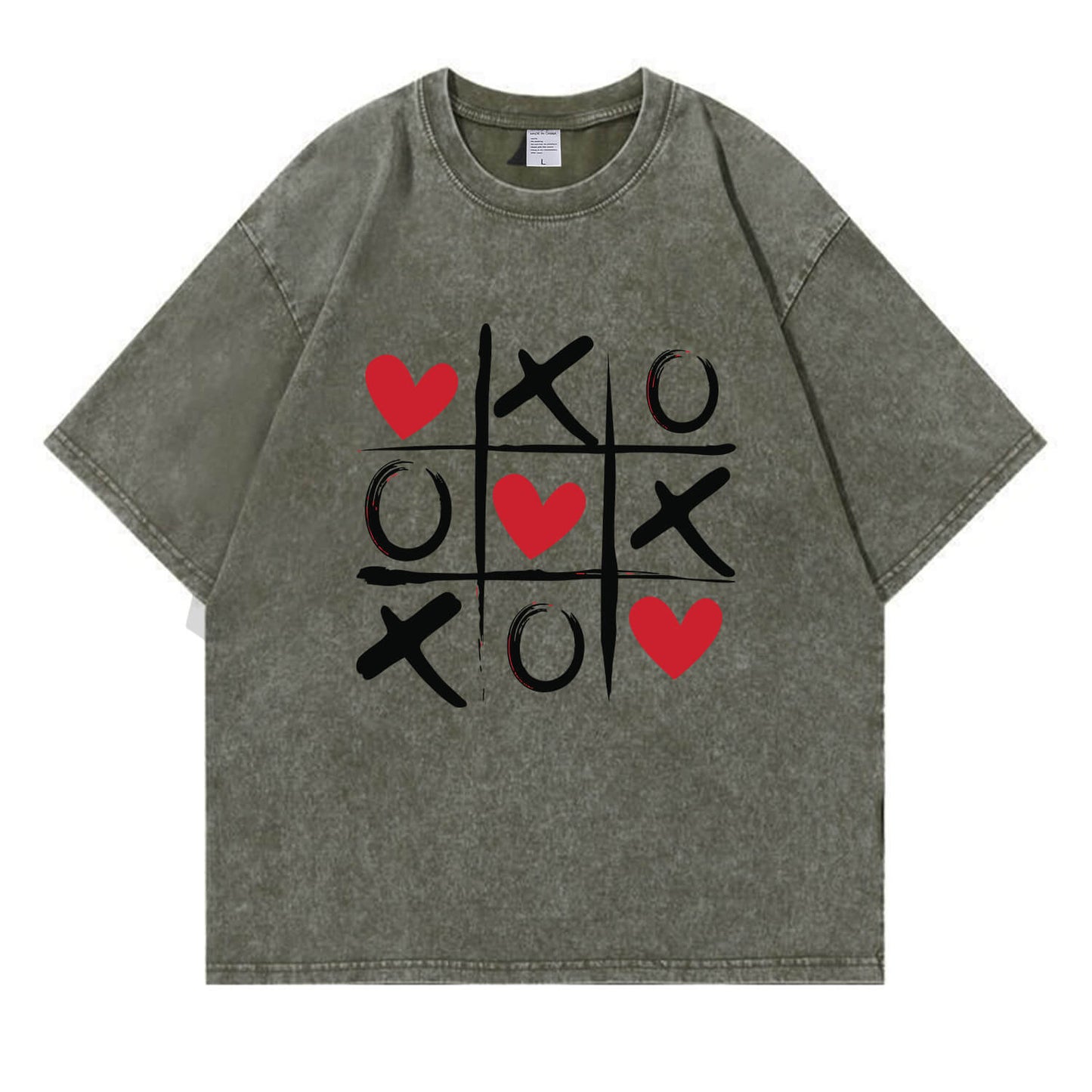 Love Chess Washed T-Shirt PT372