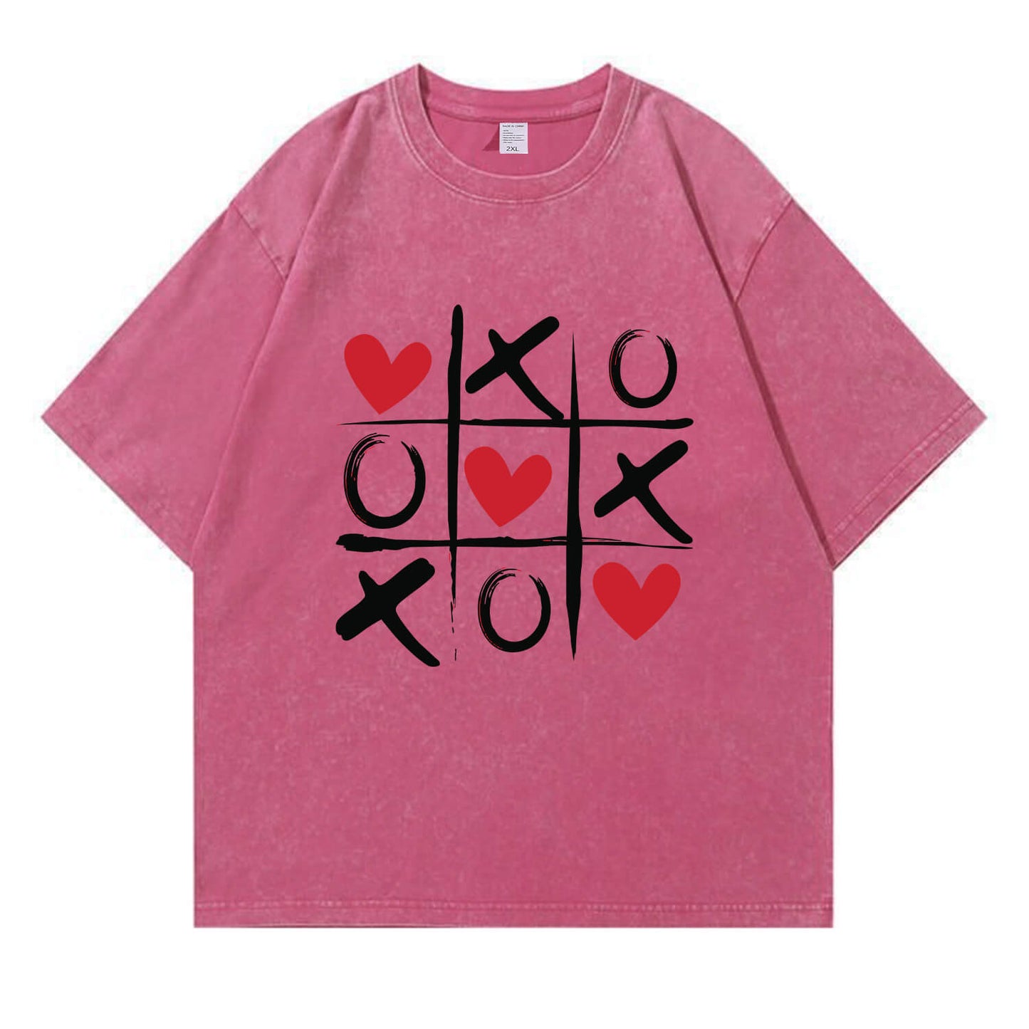 Love Chess Washed T-Shirt PT372
