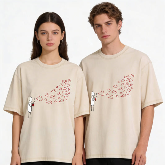 Love Bubbles Washed T-Shirt PT373