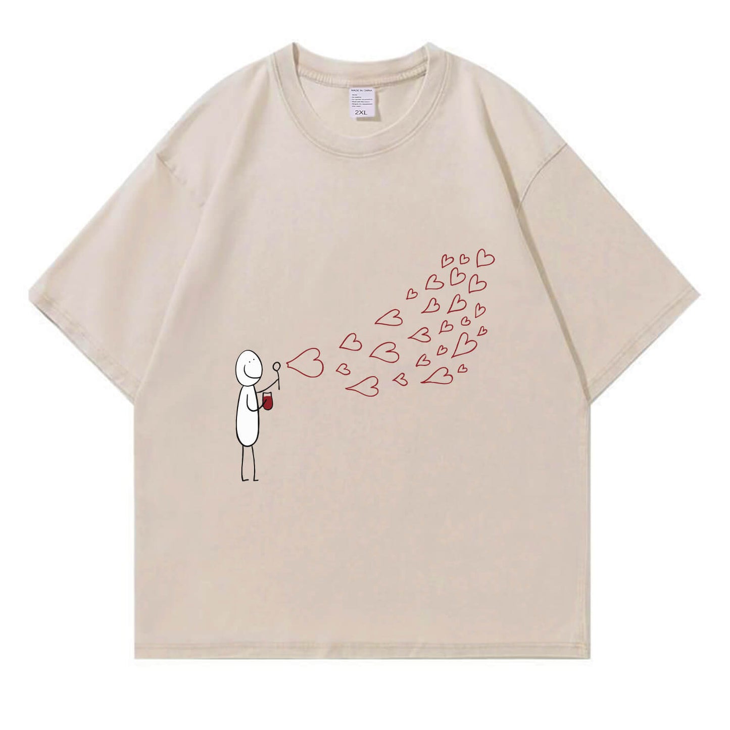 Love Bubbles Washed T-Shirt PT373