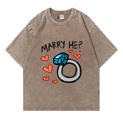 Marry Me Washed T-Shirt PT374