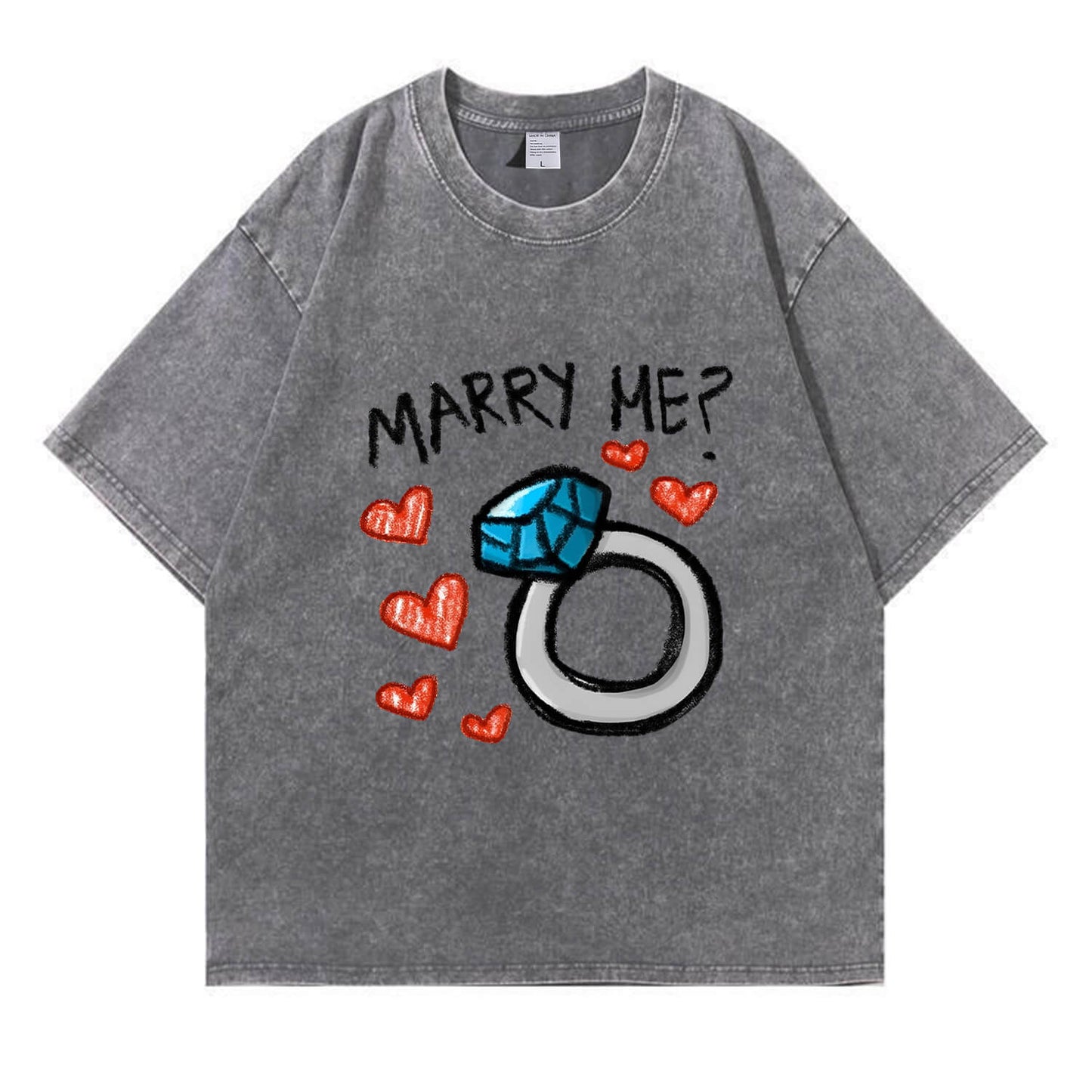 Marry Me Washed T-Shirt PT374