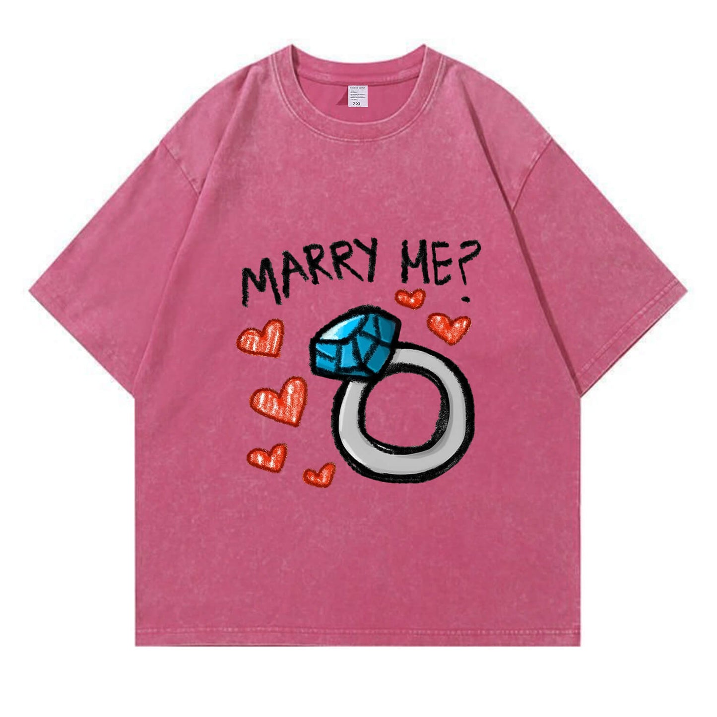 Marry Me Washed T-Shirt PT374