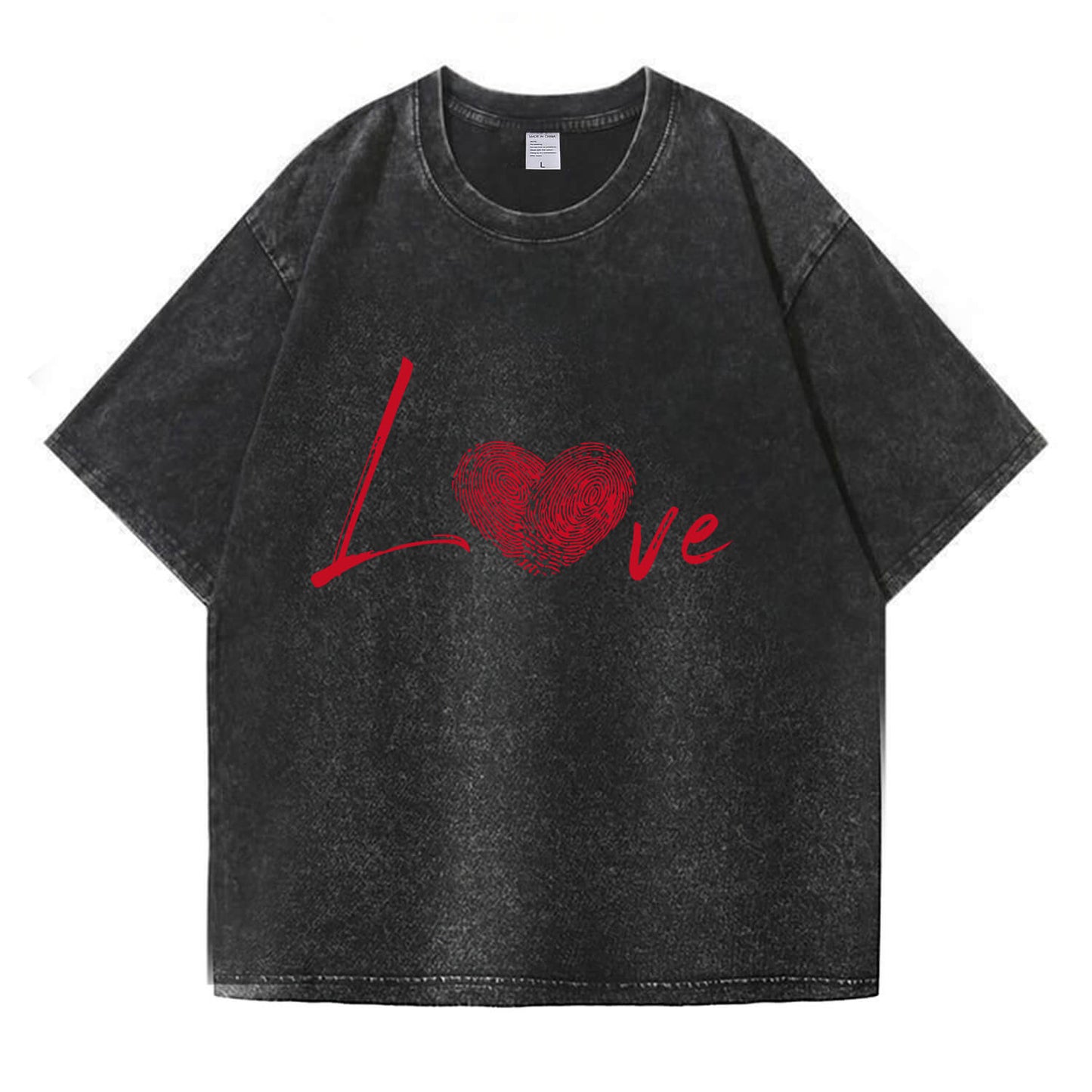 Fingerprint Love Washed T-Shirt PT376