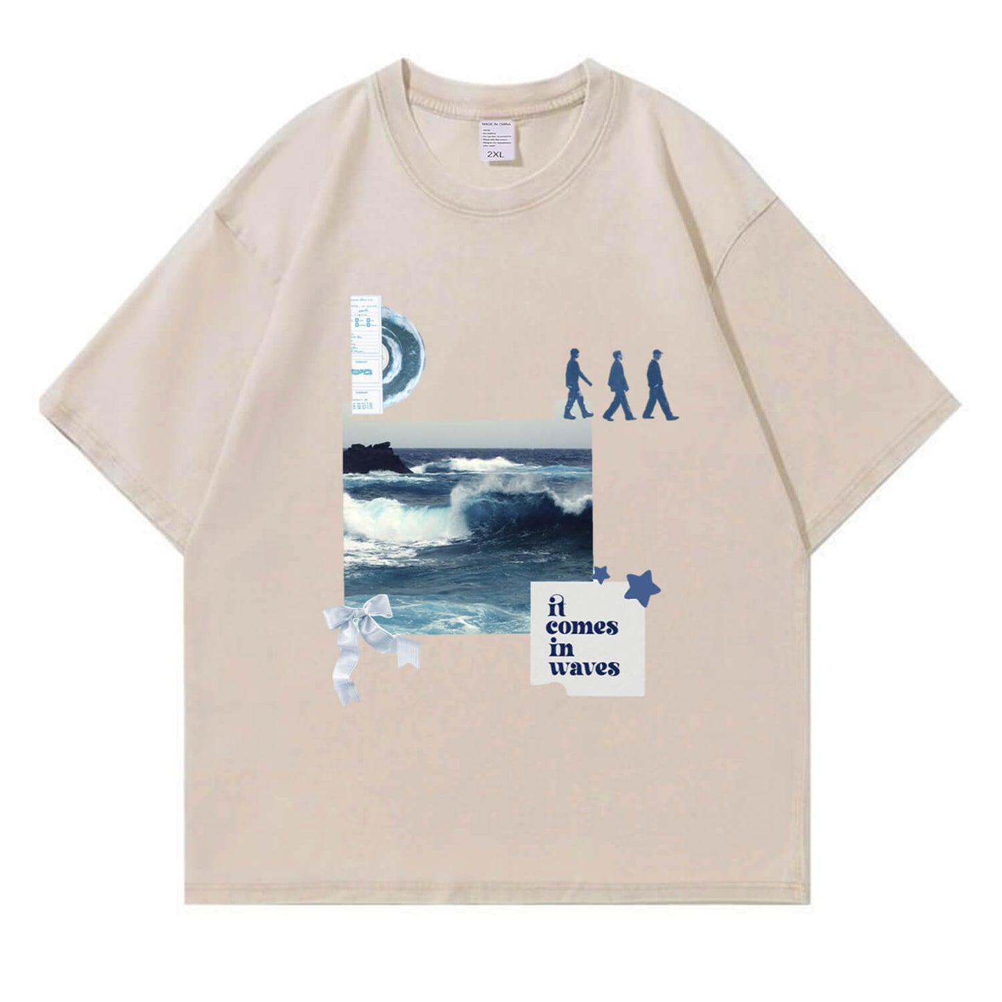 Wave to Earth It Comes In Waves  Washed T-Shirt PT390