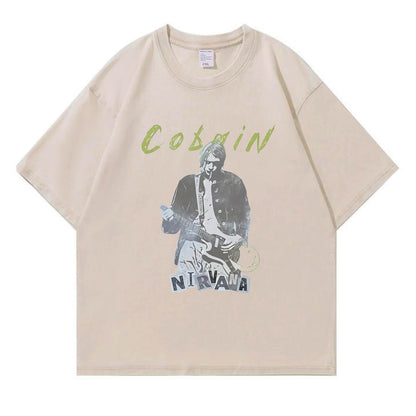 Kurt Cobain Nirvana Vintage Washed T-Shirt PT393