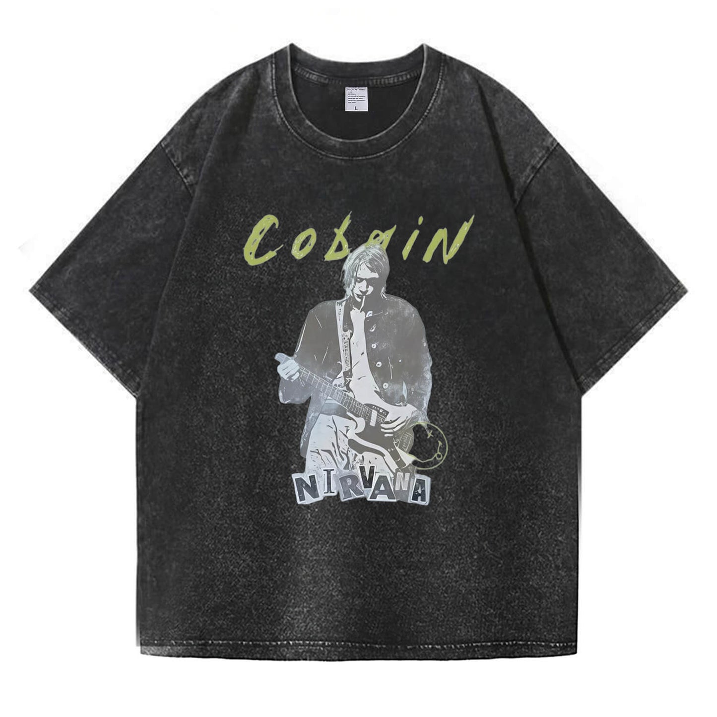 Kurt Cobain Nirvana Vintage Washed T-Shirt PT393