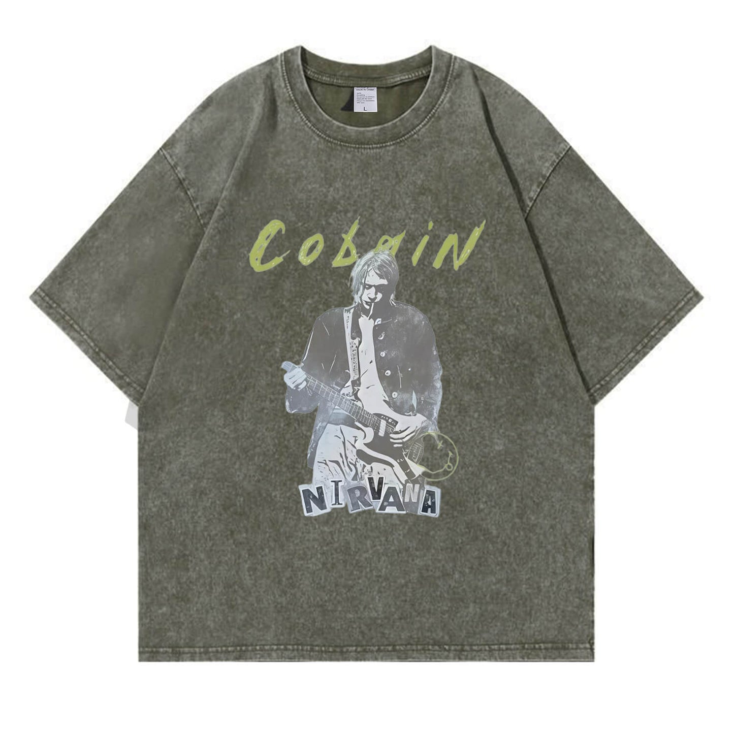 Kurt Cobain Nirvana Vintage Washed T-Shirt PT393