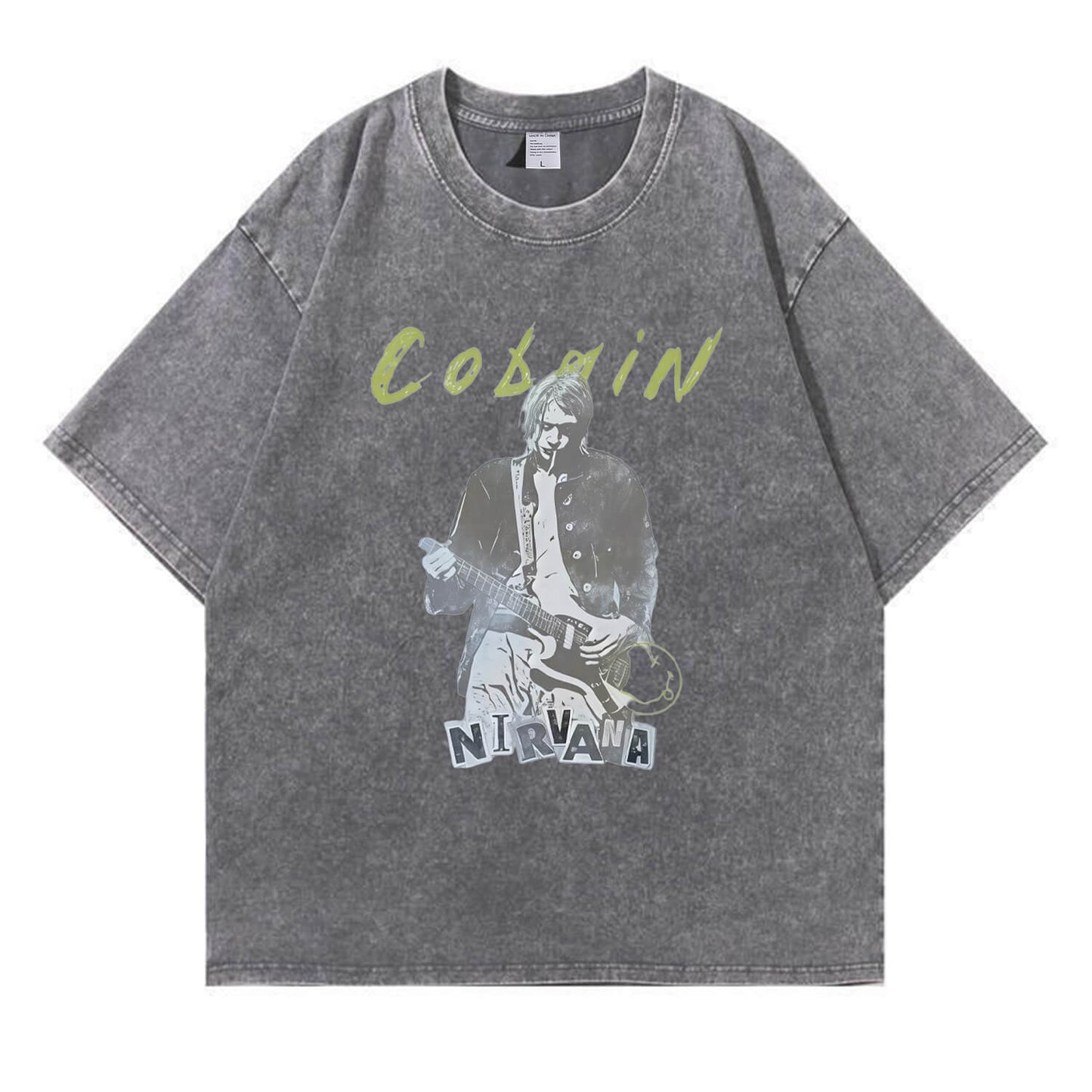 Kurt Cobain Nirvana Vintage Washed T-Shirt PT393