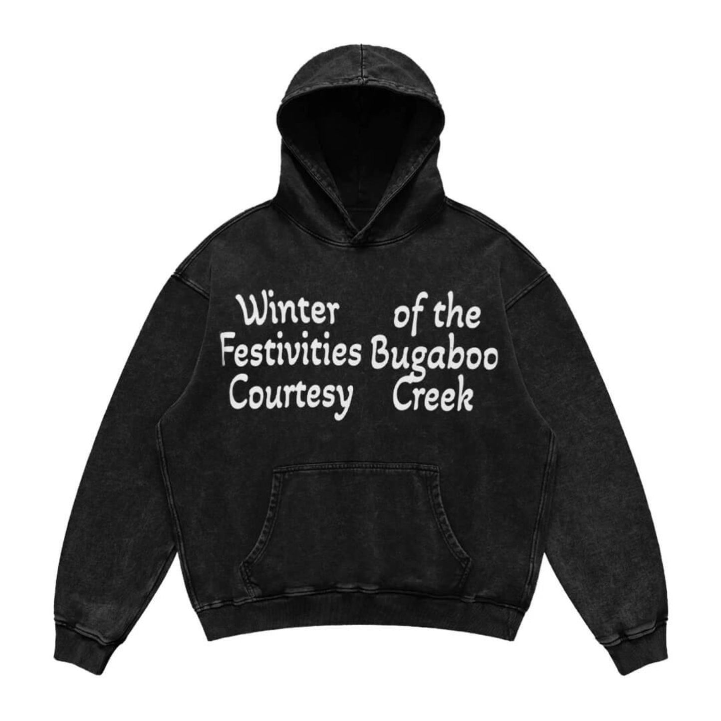 "Winter of the Festivities Bugaboo Courtesy Creek" Washed Hoodie PT395