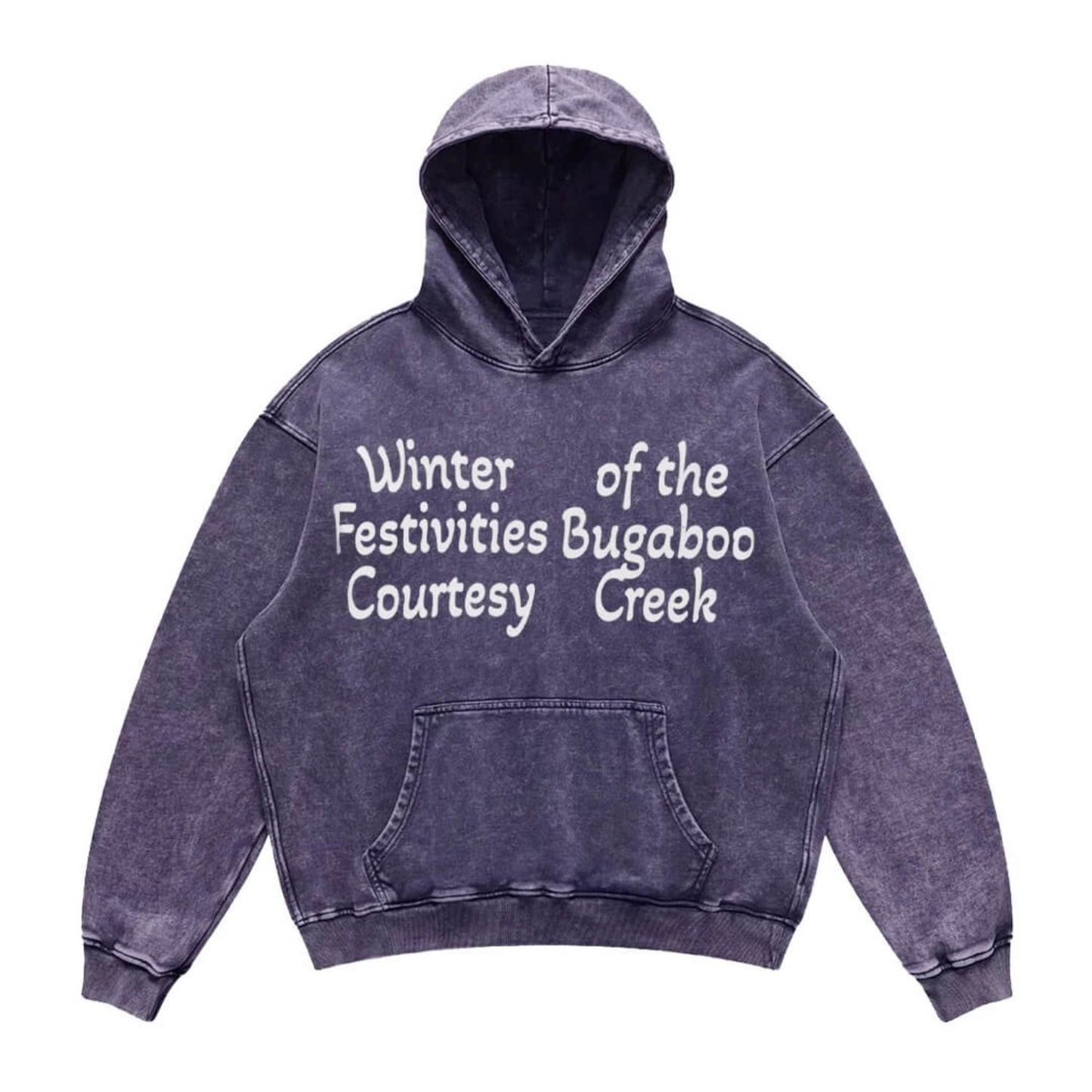 "Winter of the Festivities Bugaboo Courtesy Creek" Washed Hoodie PT395