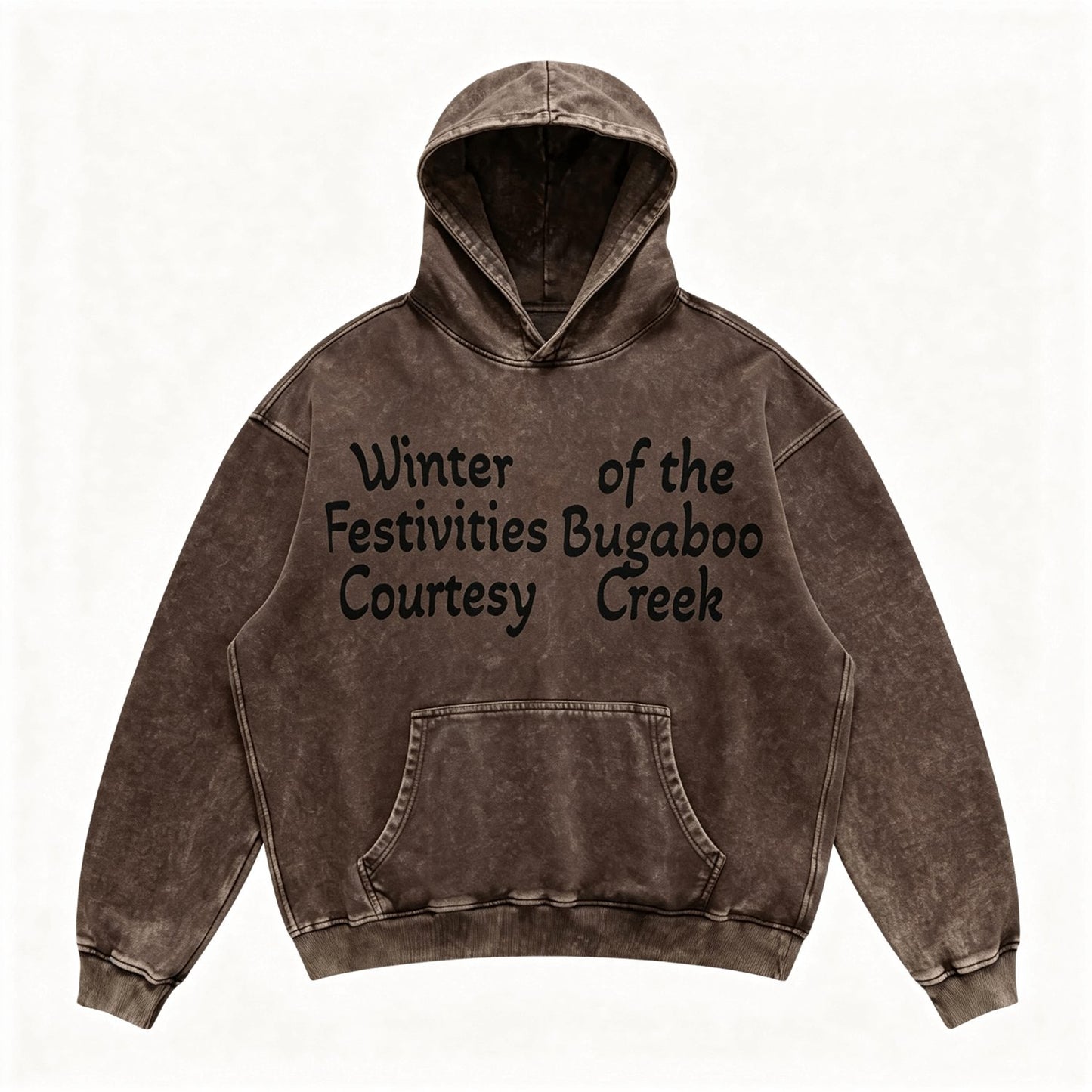 "Winter of the Festivities Bugaboo Courtesy Creek" Washed Hoodie PT395
