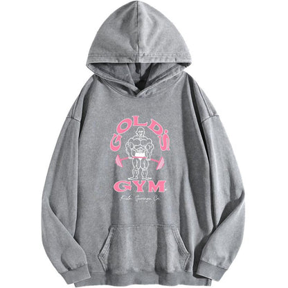 Vintage Gold’s Gym Washed Hoodie PT399