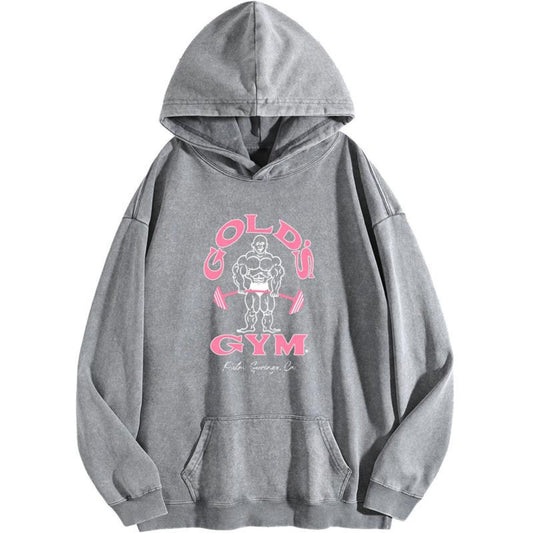 Vintage Gold’s Gym Washed Hoodie PT399