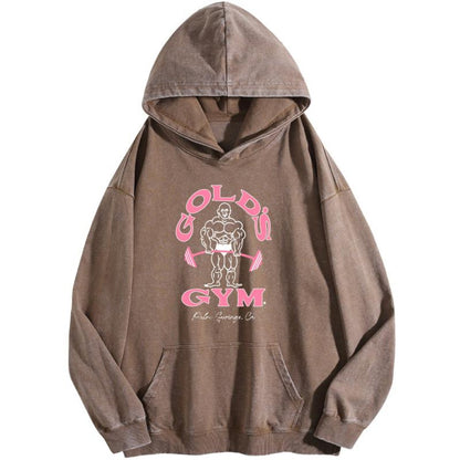 Vintage Gold’s Gym Washed Hoodie PT399