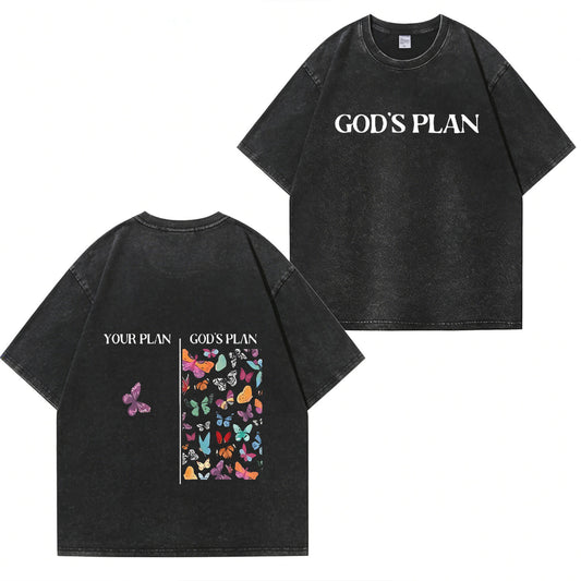God's Plan Washed T-Shirt PT401