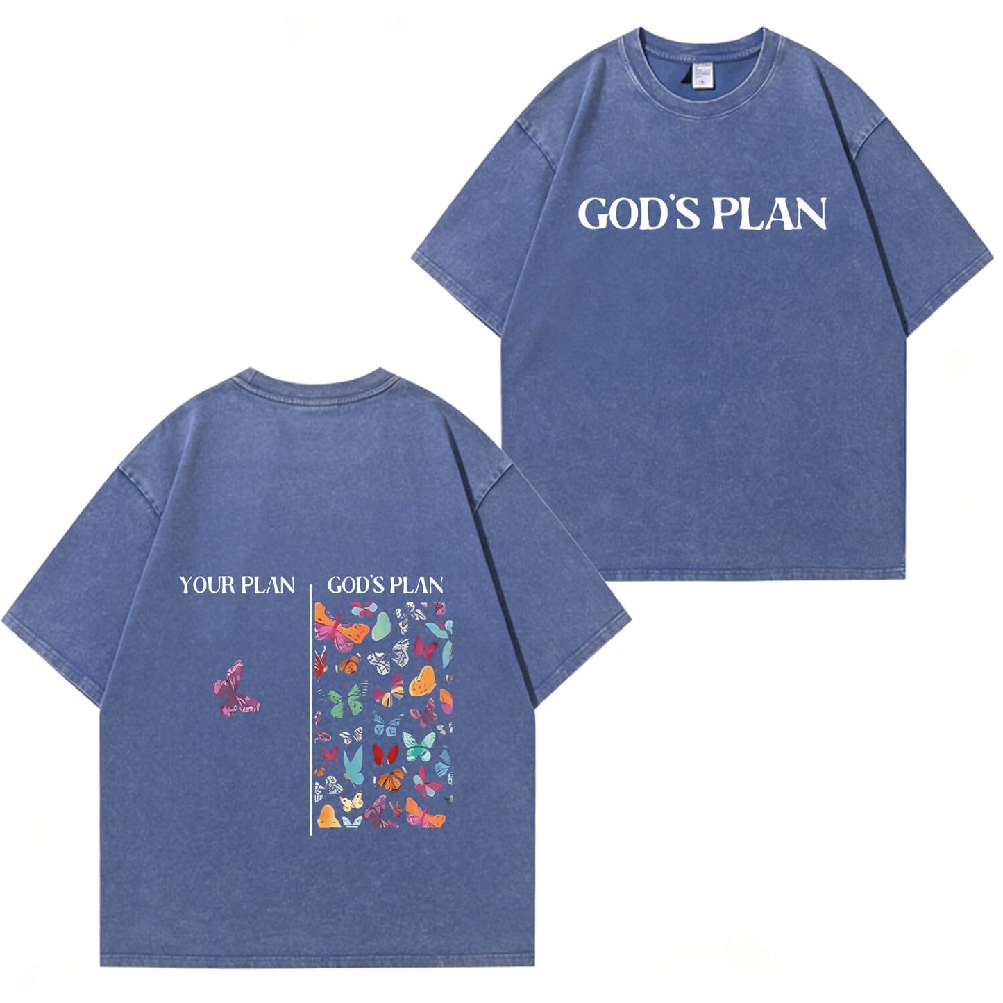 God's Plan Washed T-Shirt PT401