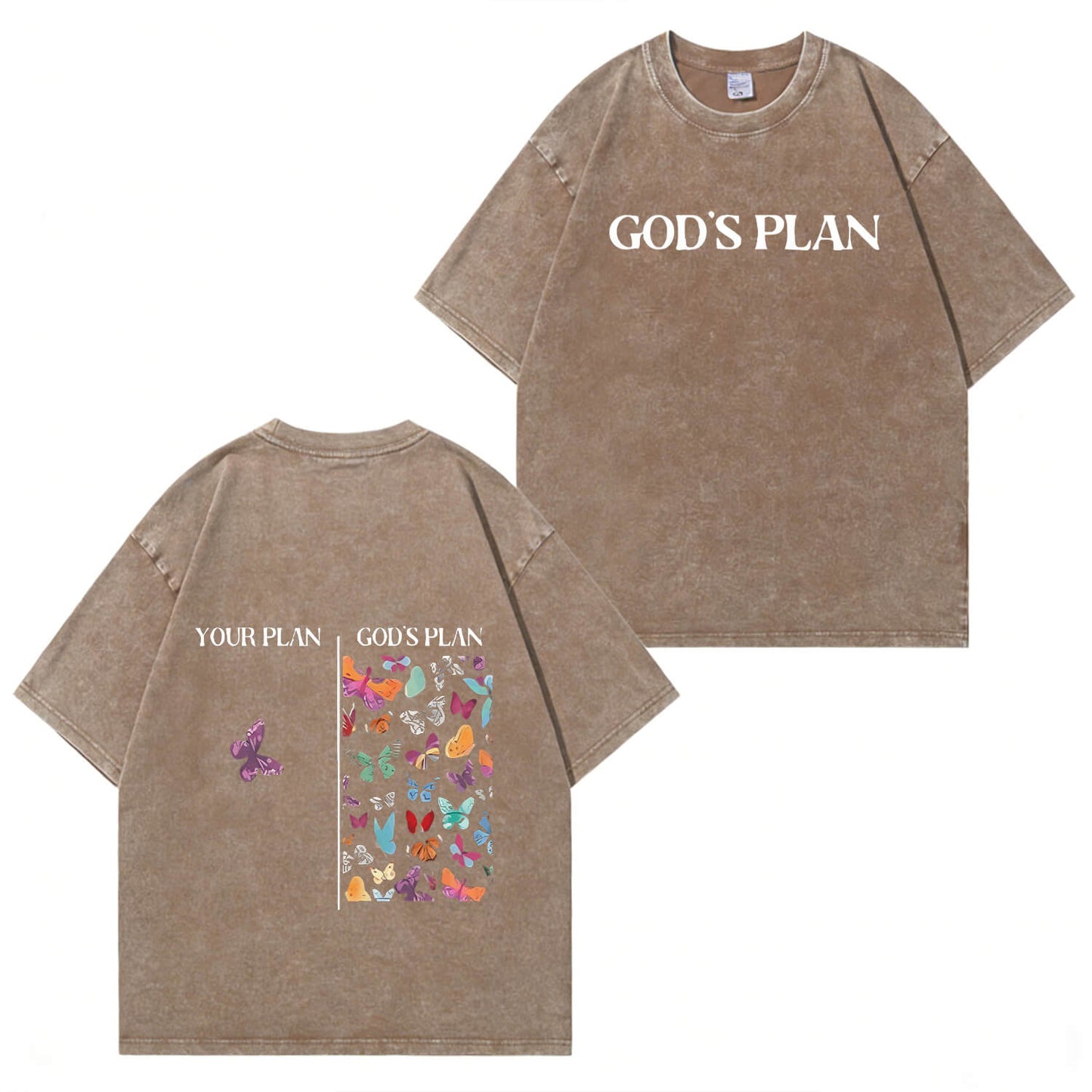 God's Plan Washed T-Shirt PT401