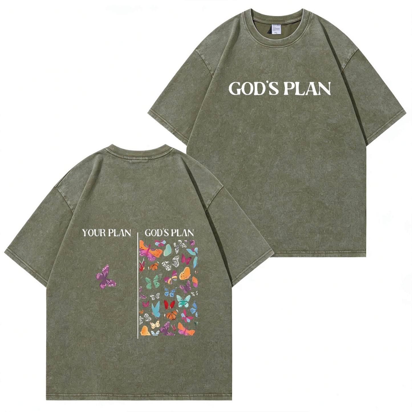 God's Plan Washed T-Shirt PT401