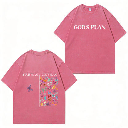 God's Plan Washed T-Shirt PT401