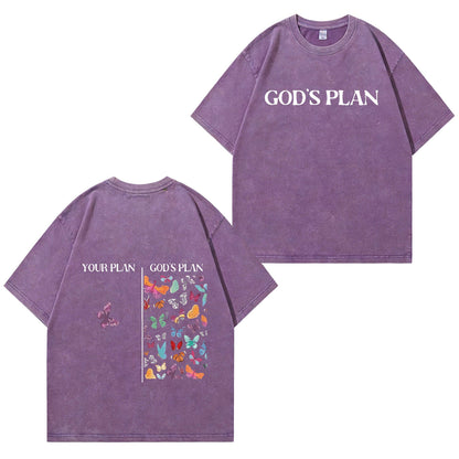 God's Plan Washed T-Shirt PT401