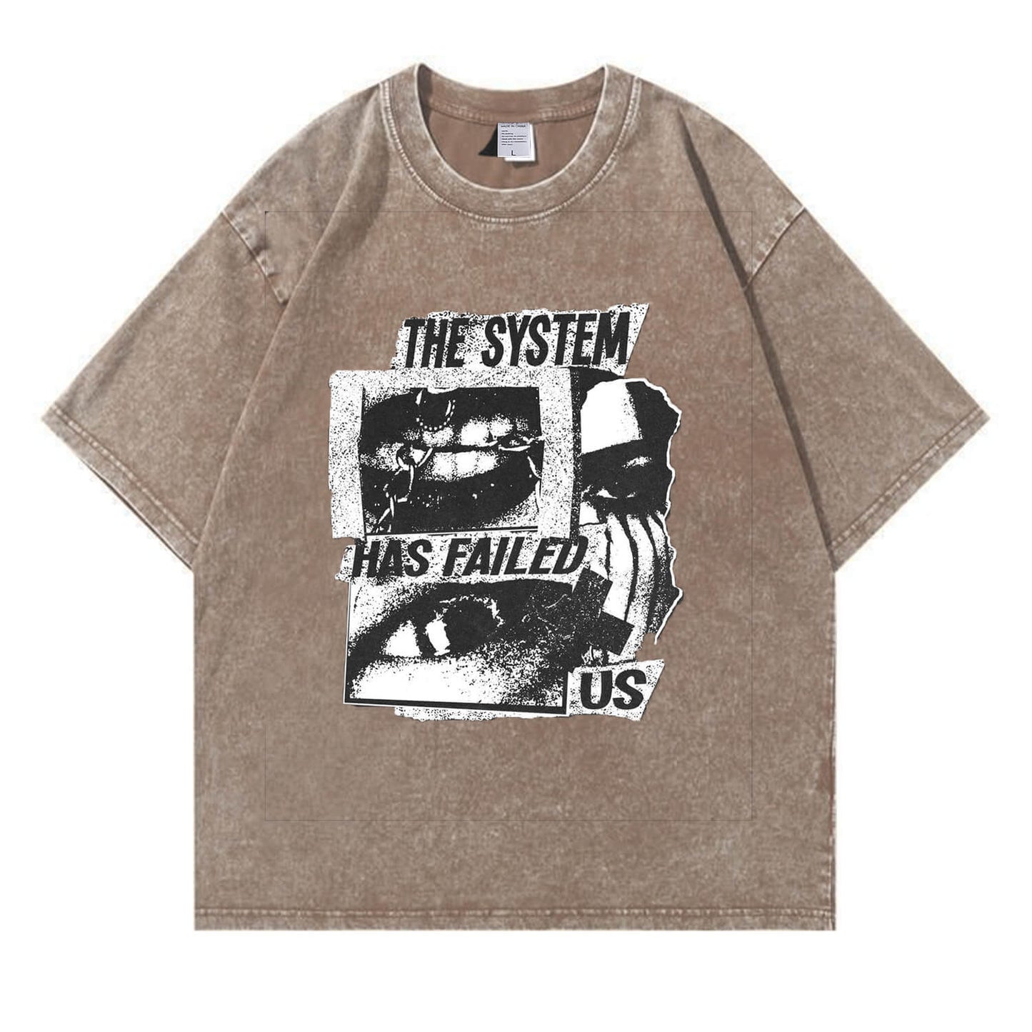 The System Has Failed Us Washed T-Shirt PT406