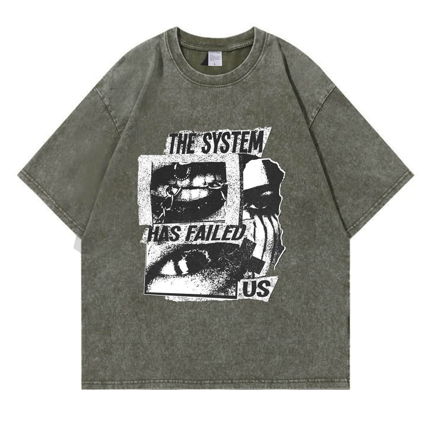 The System Has Failed Us Washed T-Shirt PT406