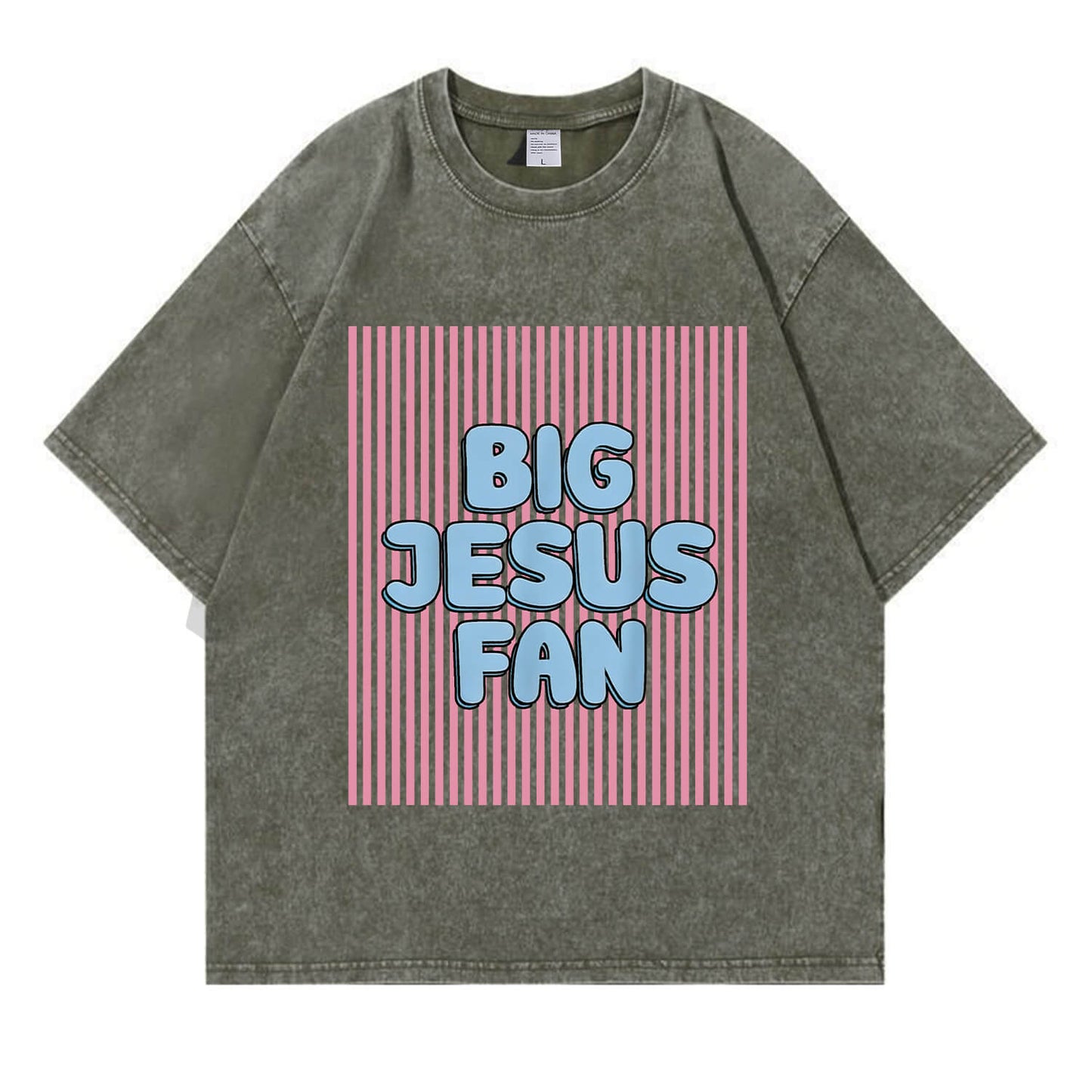 Big Jesus Fan ウォッシュドTシャツ PT416