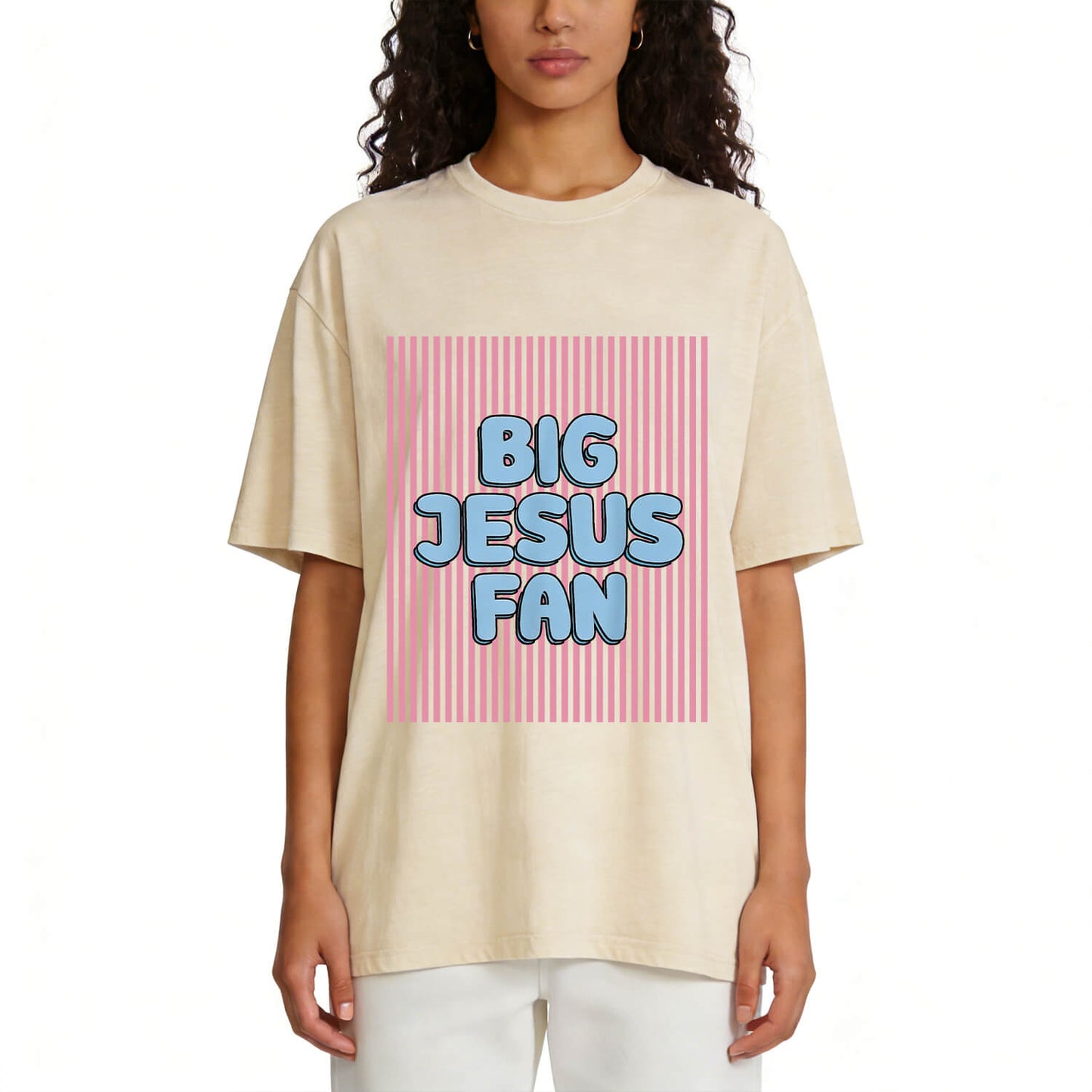 Big Jesus Fan ウォッシュドTシャツ PT416