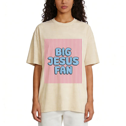 Big Jesus Fan ウォッシュドTシャツ PT416