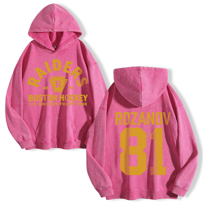 Raiders Boston Hockey Shirt EST 1924 Washed Hoodie PT417
