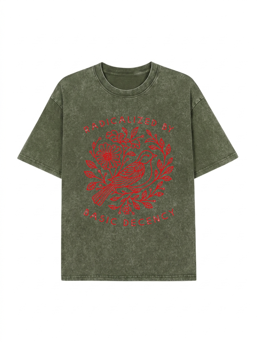 Pigeon That Was Moved Washed T-Shirt PT453