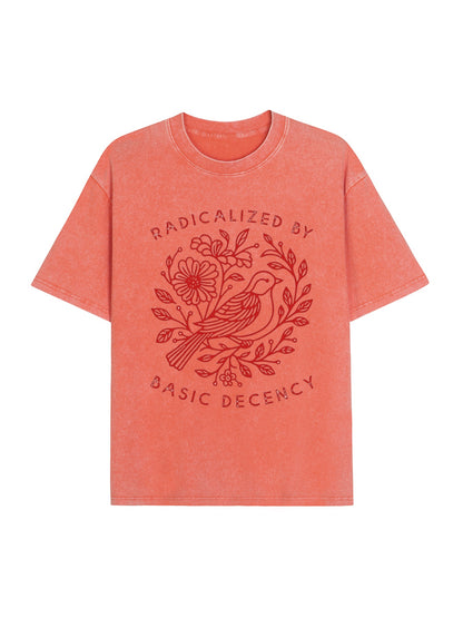 Pigeon That Was Moved Washed T-Shirt PT453