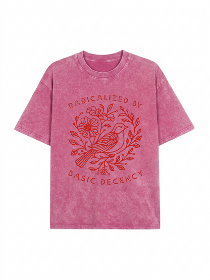 Pigeon That Was Moved Washed T-Shirt PT453