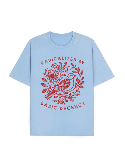 Pigeon That Was Moved Washed T-Shirt PT453