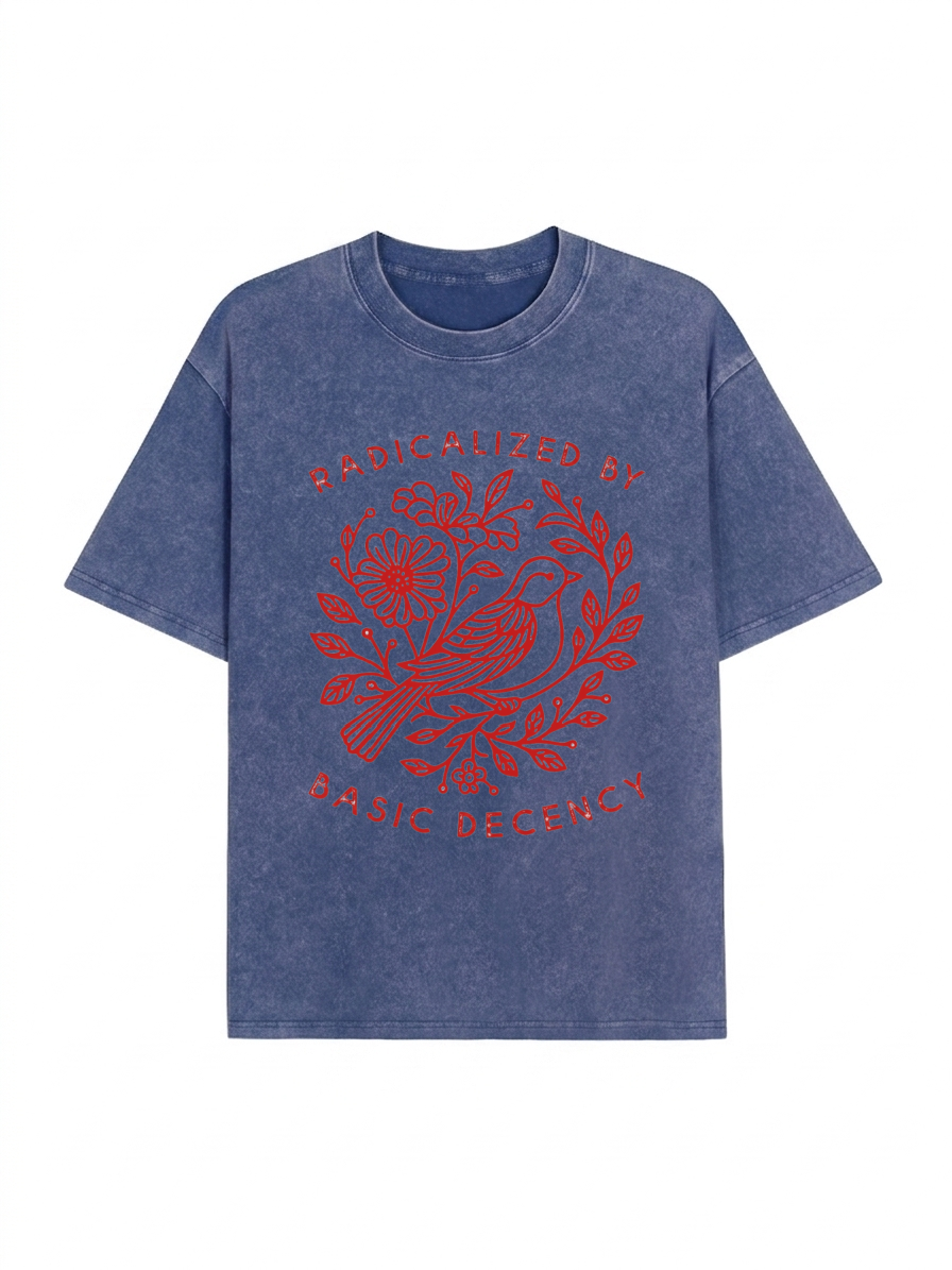 Pigeon That Was Moved Washed T-Shirt PT453