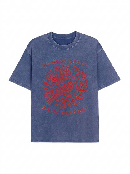 Pigeon That Was Moved Washed T-Shirt PT453