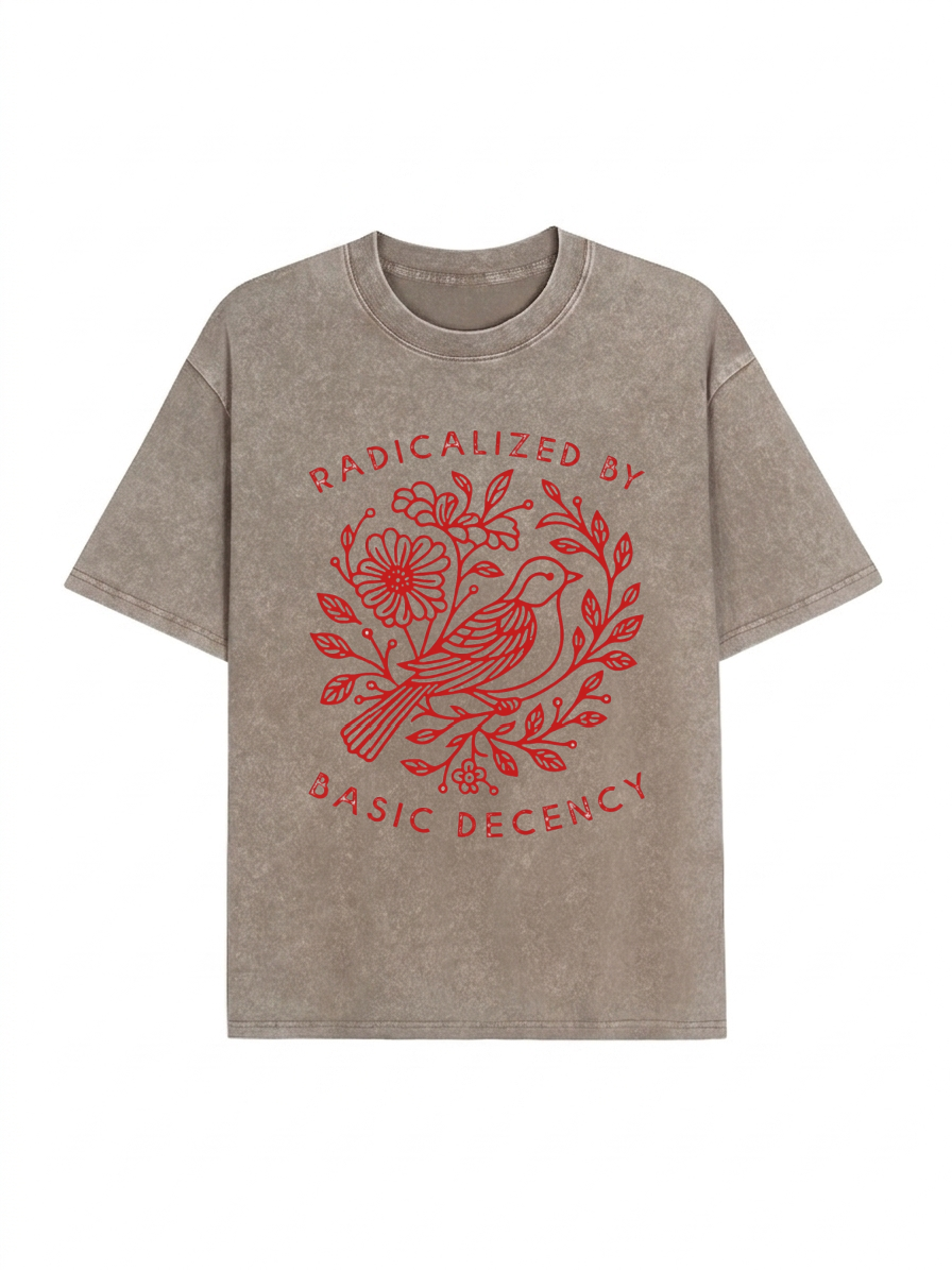 Pigeon That Was Moved Washed T-Shirt PT453
