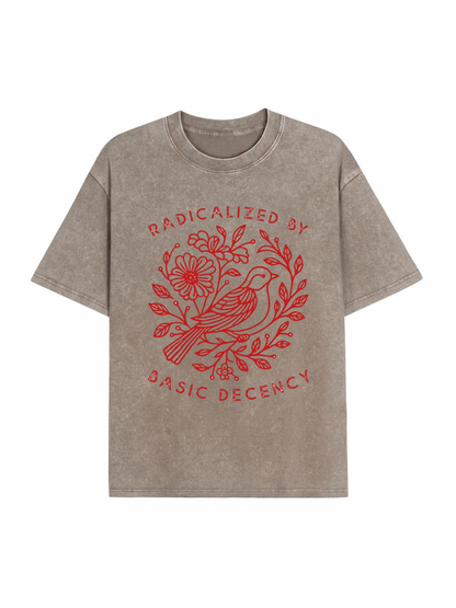 Pigeon That Was Moved Washed T-Shirt PT453