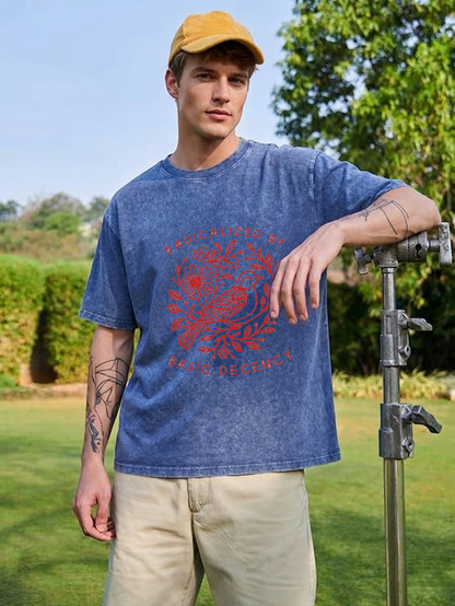 Pigeon That Was Moved Washed T-Shirt PT453